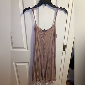 Boutique beige mini dress